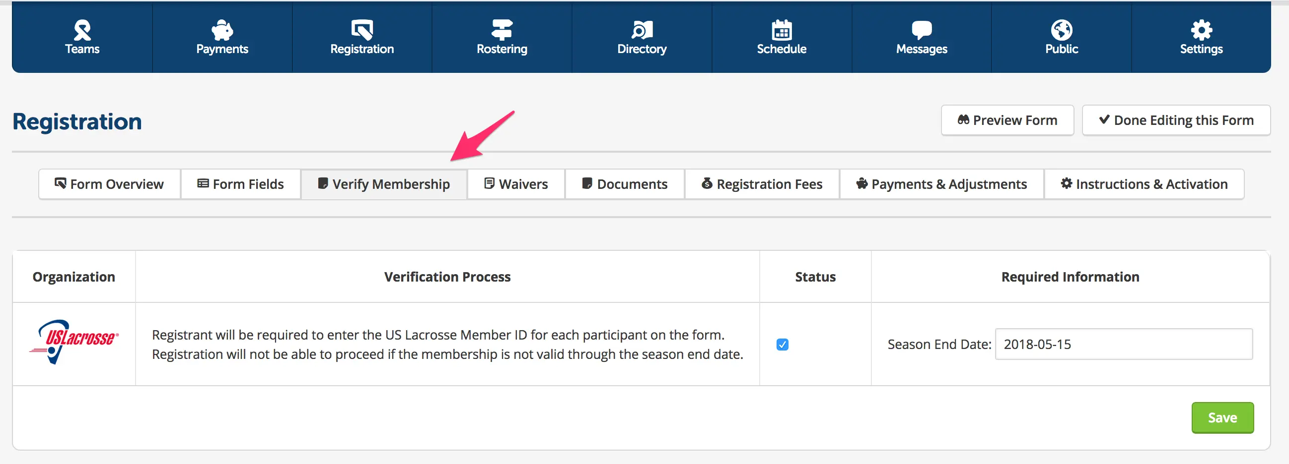 Featured image: Verifying Your US Lacrosse Memberships with TeamSnap