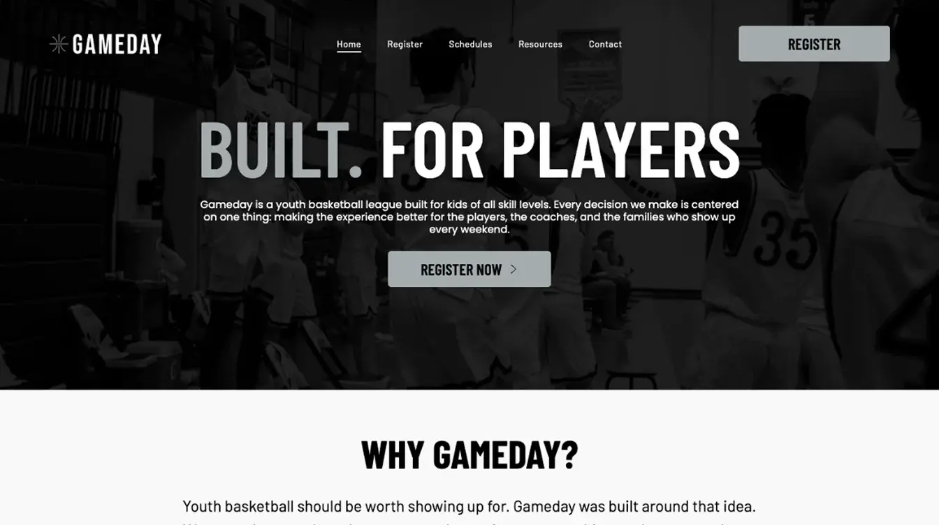 Website screenshot