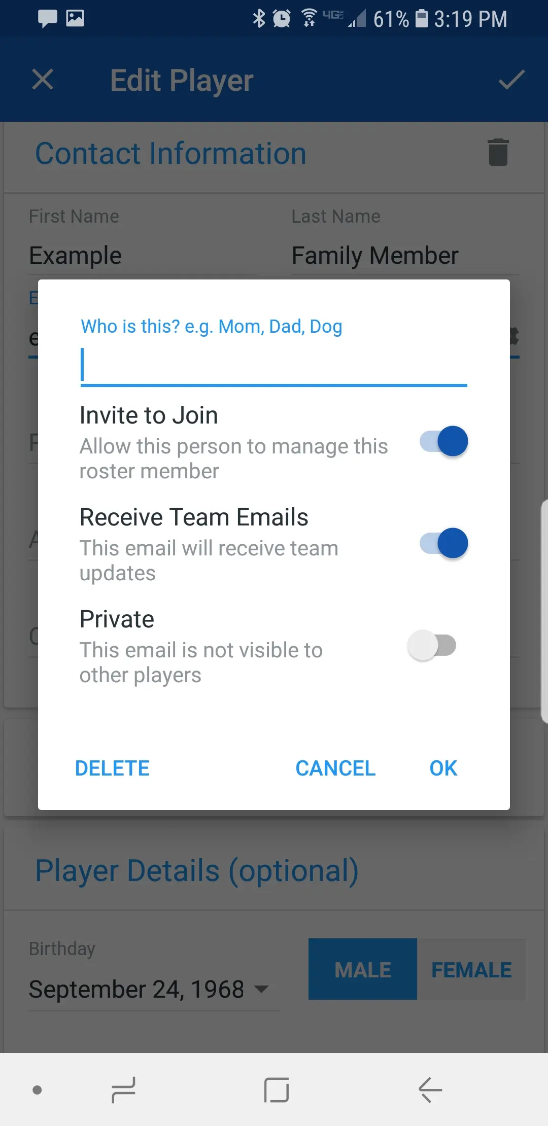 Featured image: How to Add Contacts and Family to Your Roster Profile