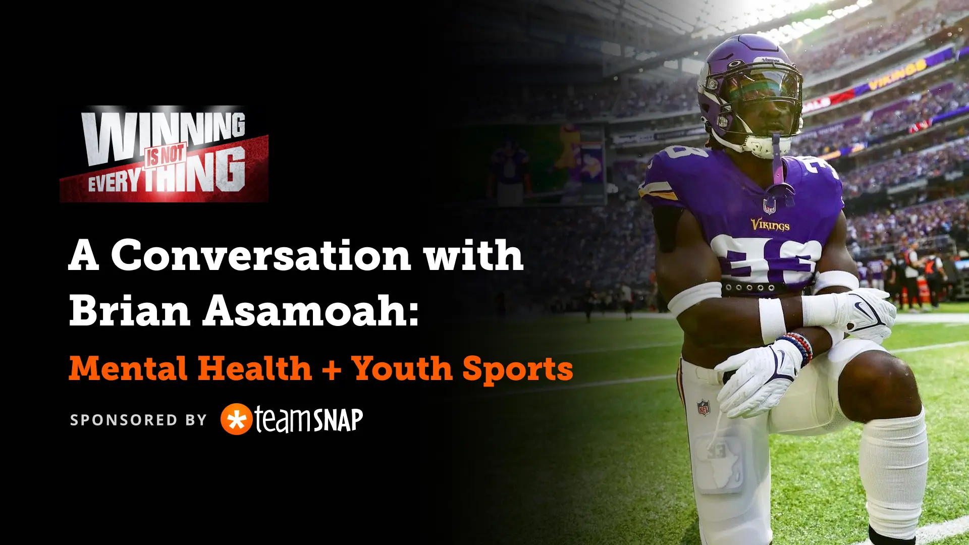 Featured image: A Conversation About Youth Sports + Mental Health with NFL Player Brian Asamoah II