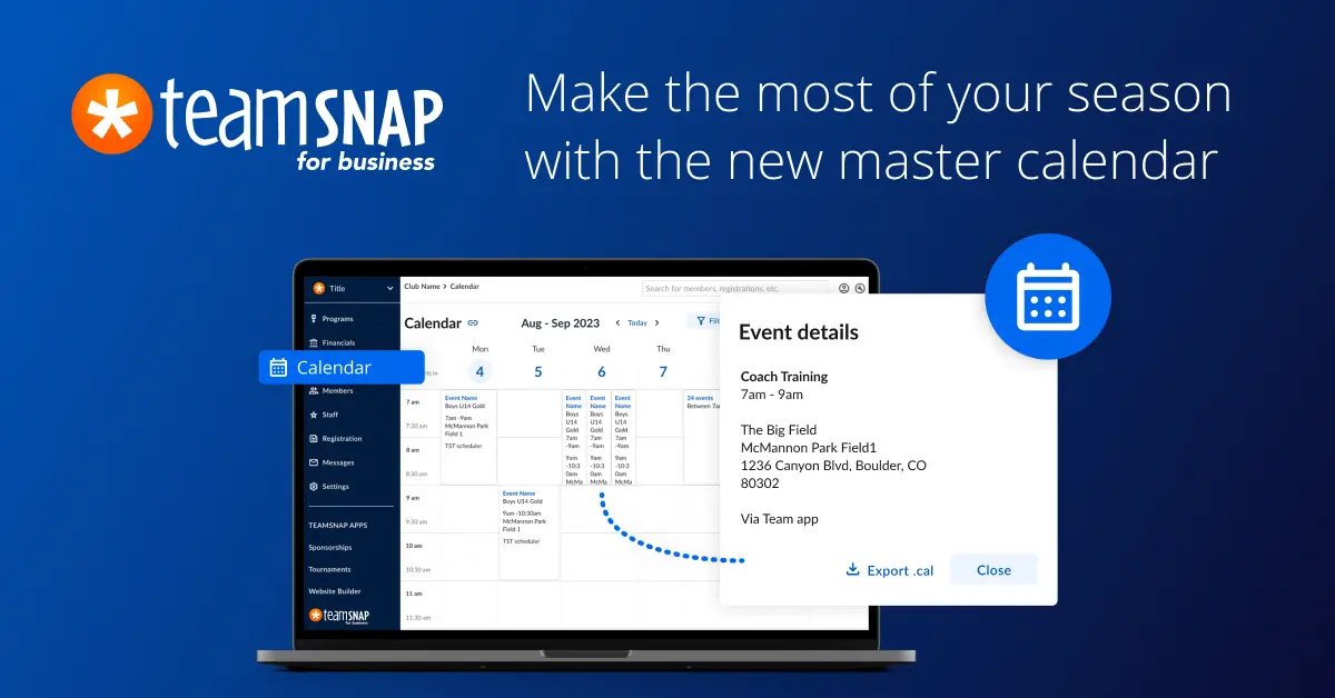 Featured image: 3 Ways TeamSnap’s Master Calendar Makes Sports Scheduling Easier