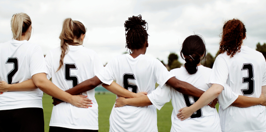 Photo of a girl's soccer team