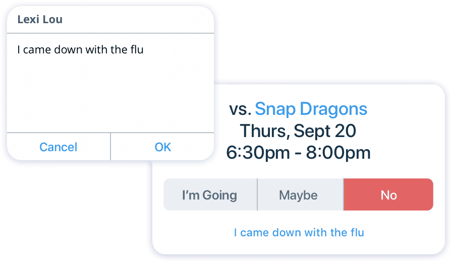 1 Sports Team Availability Tracker App TeamSnap