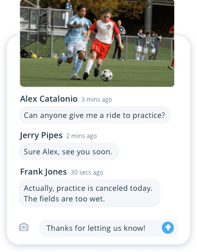 Sports Team Communication Messaging Chat App Teamsnap