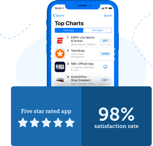 TeamSnap is perfect for you with 98% satisfaction