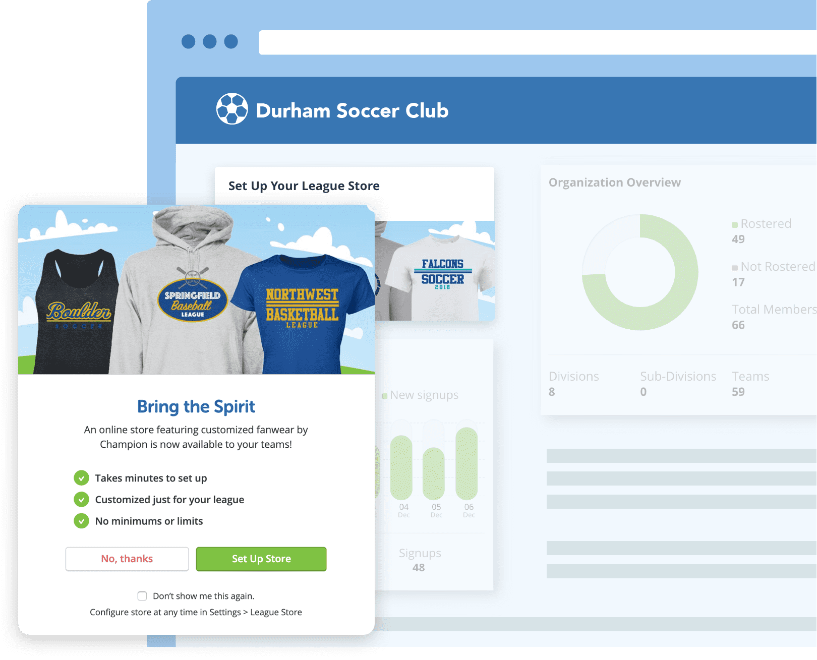 1 Sports Club & League Store for your Teams TeamSnap