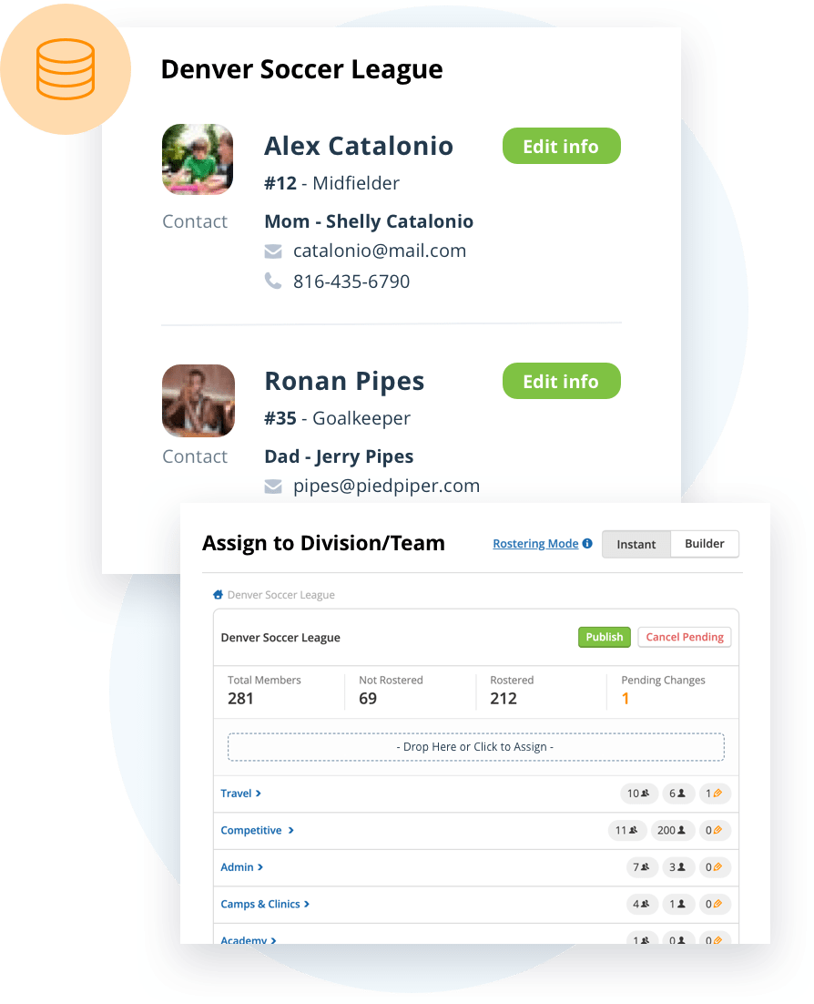 Sports Club & League Registration, site, Schedule TeamSnap