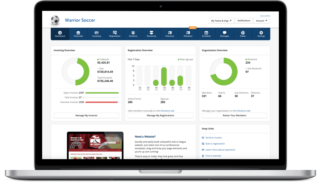 Soccer Club & League Management Software TeamSnap