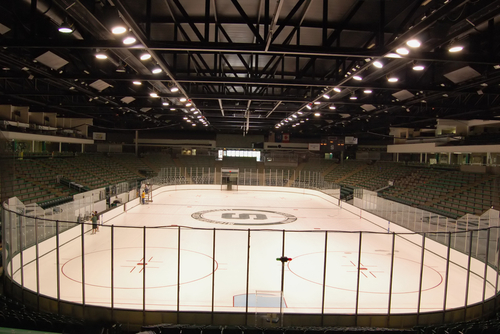 photo of an ice hockey arena