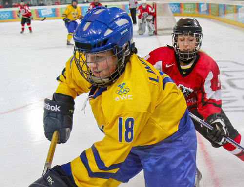 photo of youth ice hockey game