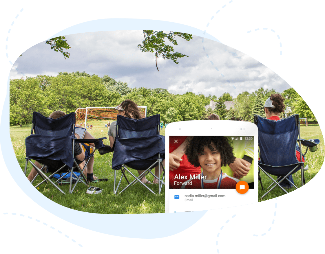 A group of people watching a soccer game